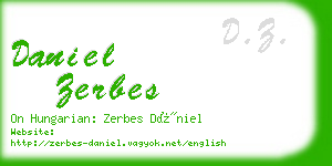 daniel zerbes business card